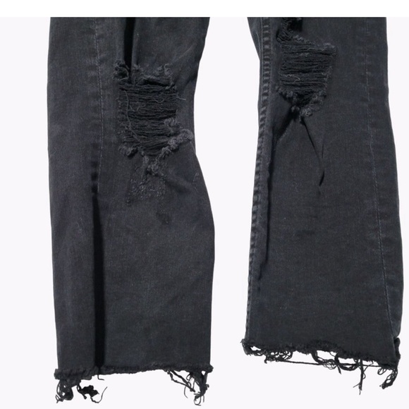 H&M Skinny High Waisted Ankle Jean - Size 32 - 10 / 12 Black - Picture 6 of 12